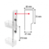 cesto doccia con magnete per box doccia con ante scorrevoli