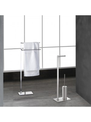 piantana lavabo asciugamani cromo