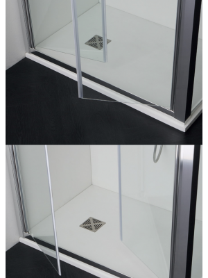 particolare box doccia anta saloon
