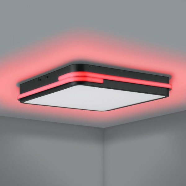 plafoniera smart accesa quadrata
