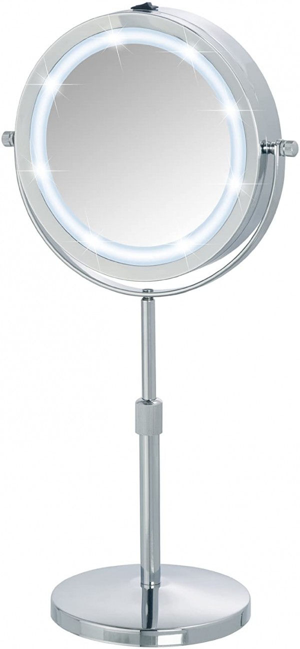 specchio appoggio led batteria