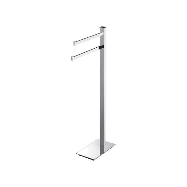 piantana 2 aste cromo lavabo