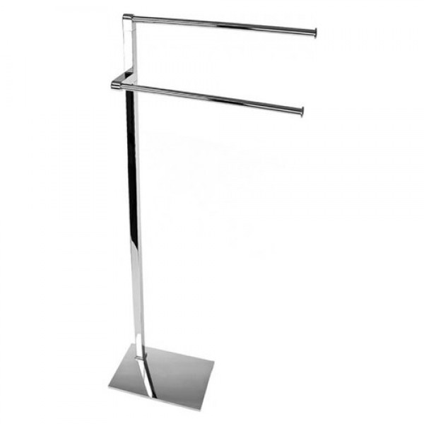 piantana lavabo asciugamani cromo