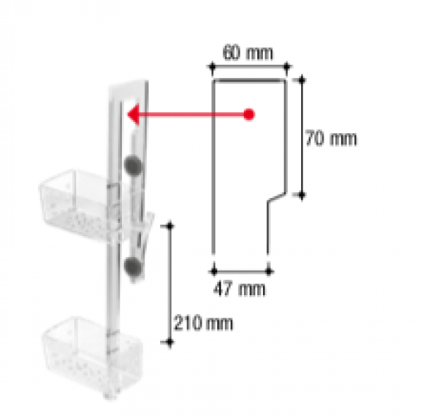 Accessori box doccia scorrevoli acciaio e plexiglass Reggi